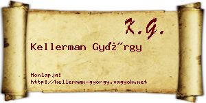 Kellerman György névjegykártya